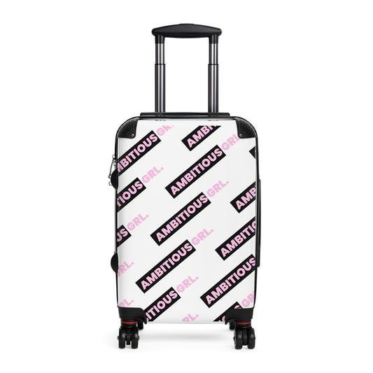 AMBITIOUS GRL SUITCASE-WHITE