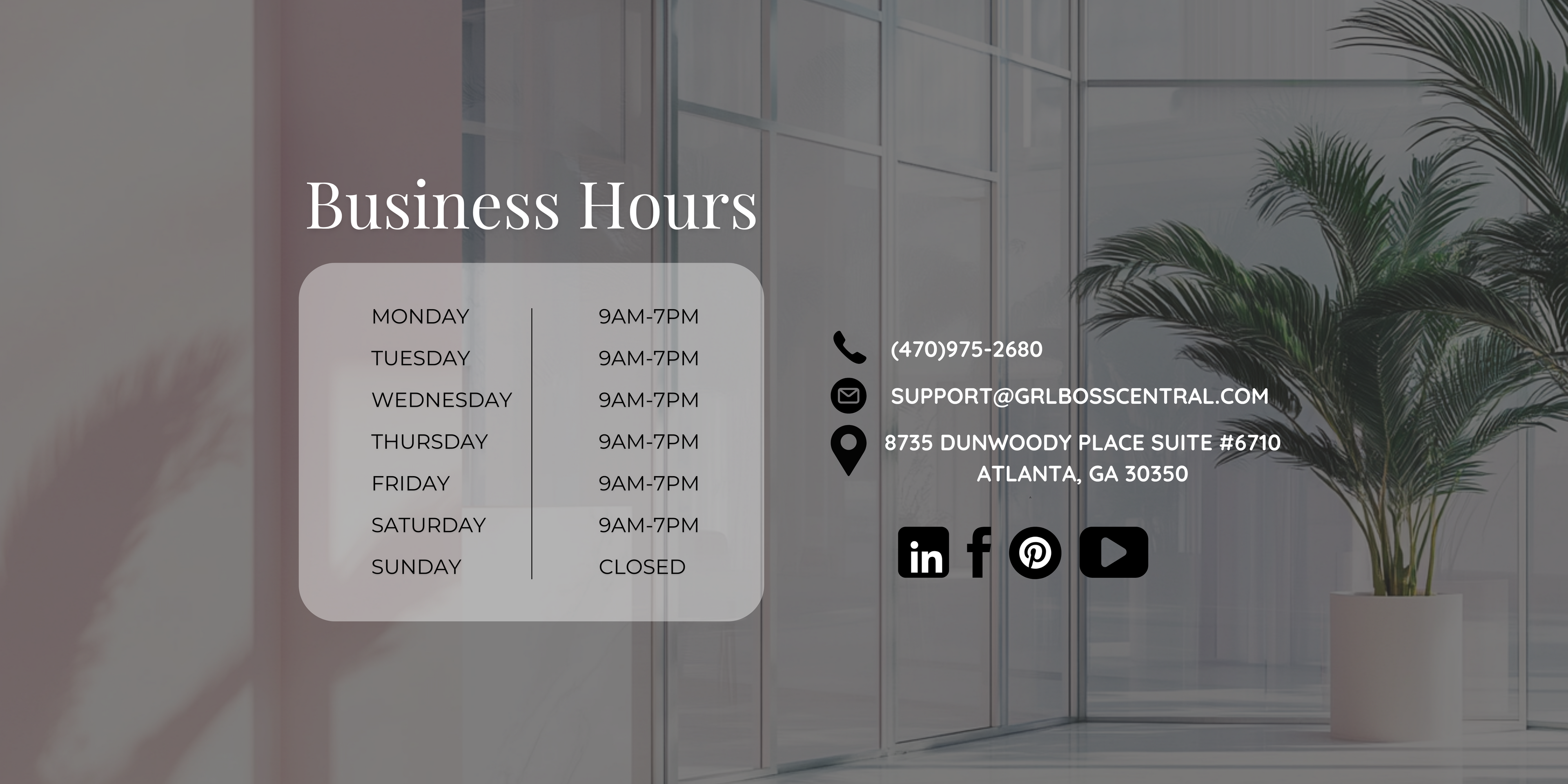 Business Hours
